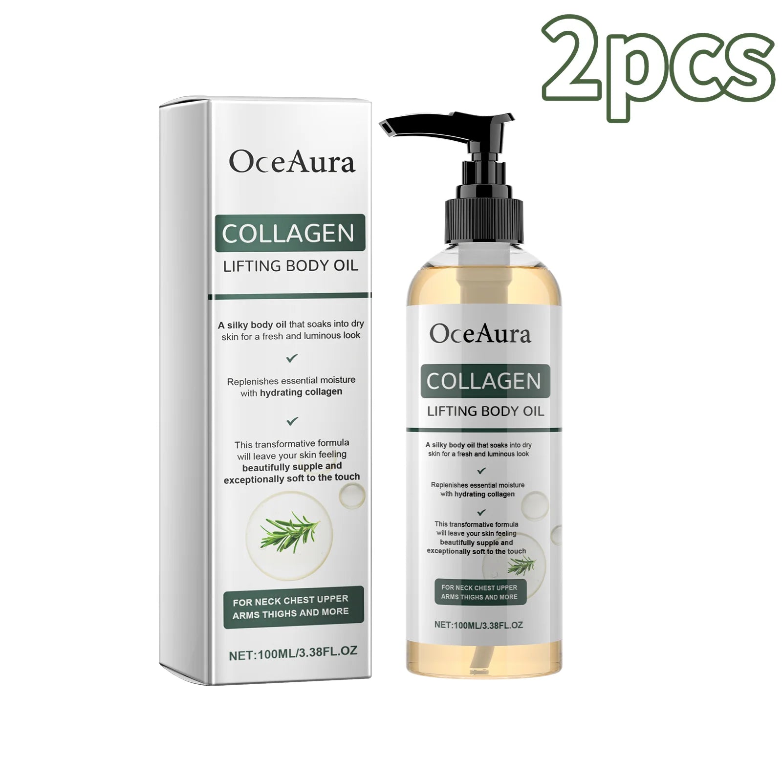 OceAura – Huile Corps Collagène Conductrice