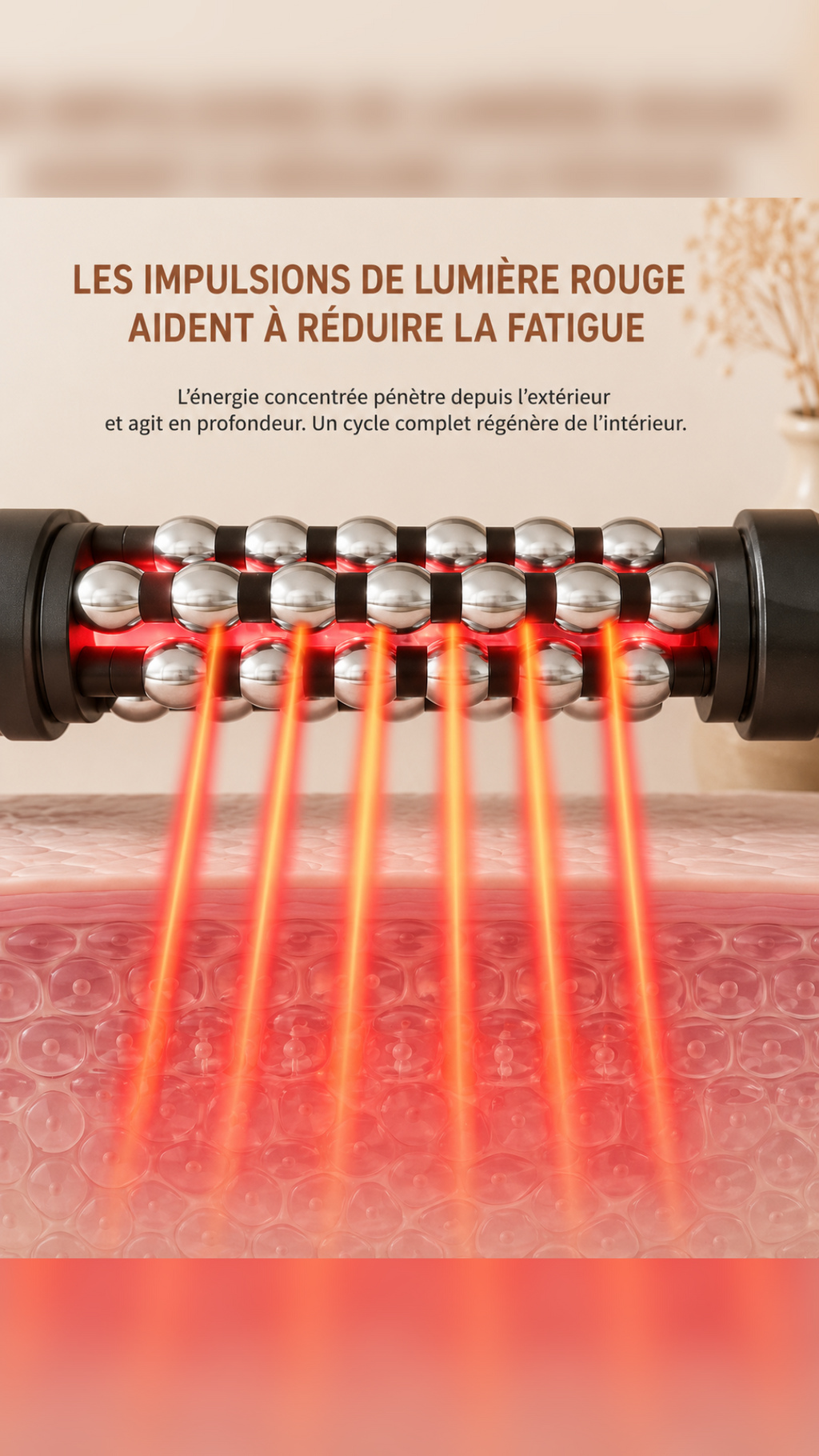 BodyROLL™ Lumière Rouge - Chauffant